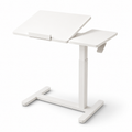 YoYo Casa FA116 Mobile Pneumatic Desk with Tilting Desktop – White